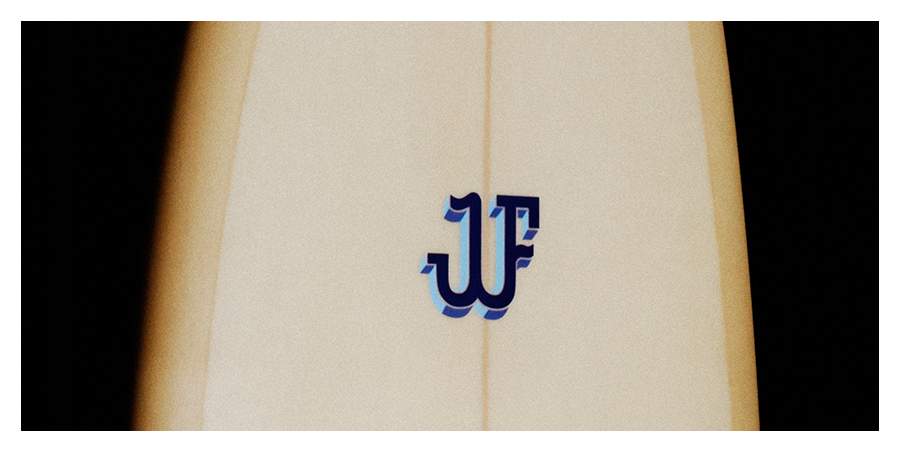 Joe Falcone Surfboards Logo Design / We start all logos with a pencil or with a brush giving you a unique and one of a kind design.  Photo courtesy of Julien Roubinet 